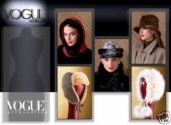 7981 VOGUE 5 LINED OUTDOOR HI FASHION FURRY HATS PATTERN S-L